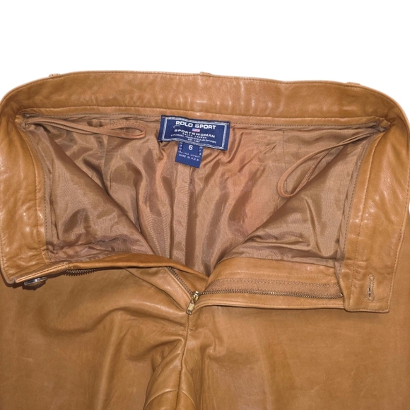 VINTAGE POLO SPORT LEATHER PANTS - Picture 5 of 11
